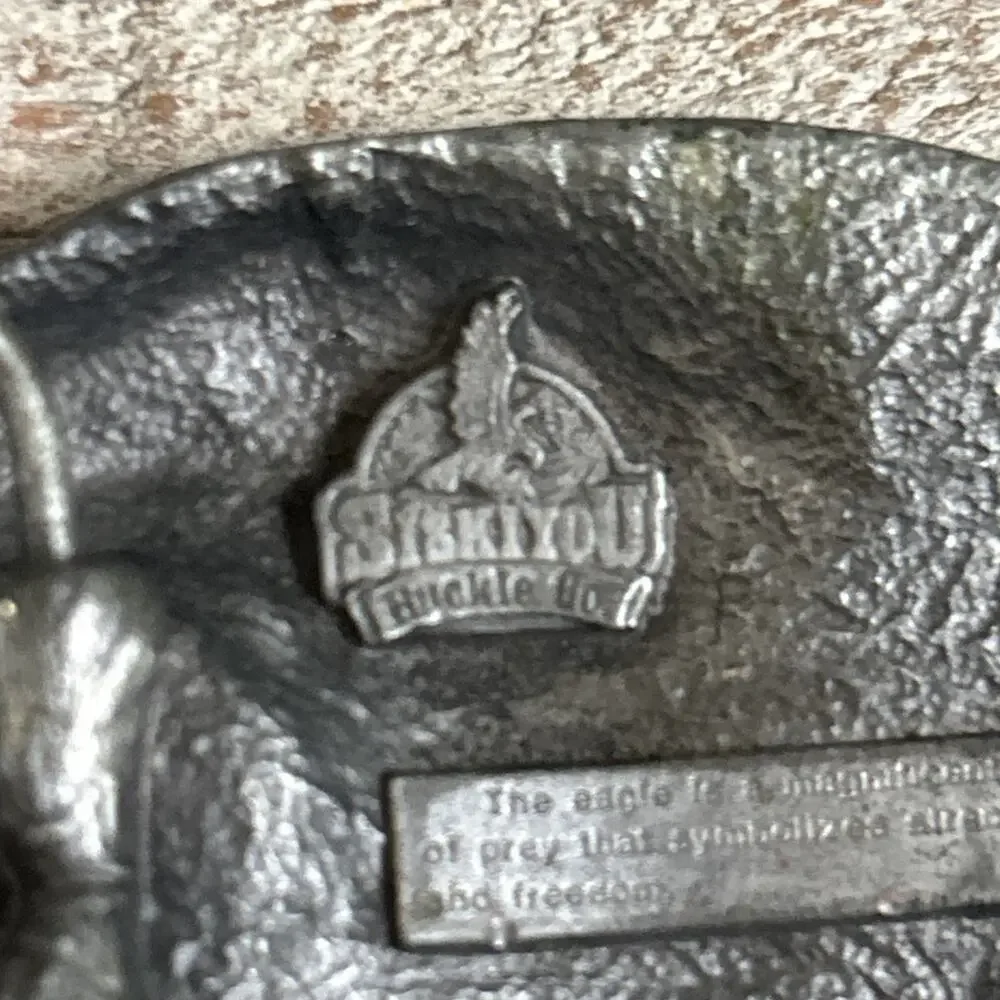 1990 Siskiyou American Bald Eagle Belt Buckle Vintage Y2K American Patriotic - Picture 6 of 8